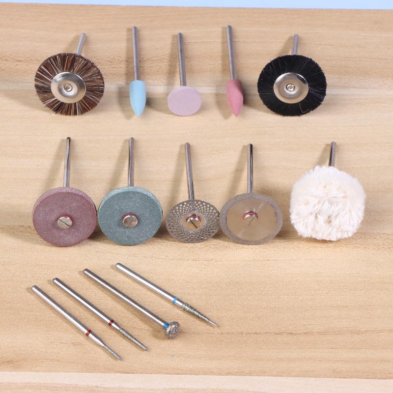 35-Piece Grinding & Polishing Set, Hp Shank Diameter 2.35Mm Diamond Bur Brush Grinding Lab Tools