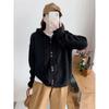 Casual Hooded Knitted Cardigan Top Women's Autumn and Winter New Simple and Versatile Loose Lazy Sweater Jacket