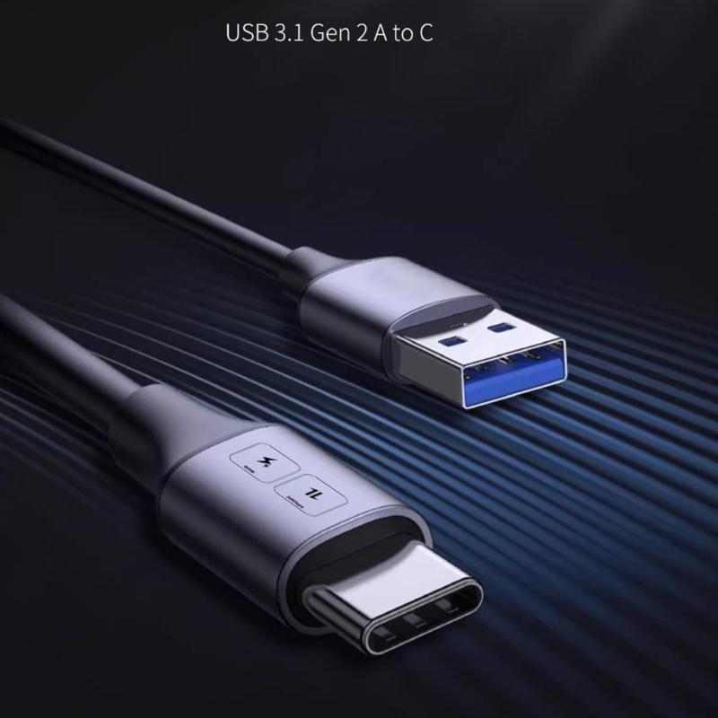 USB To TypeC Cable 10Gbps Fast Charging Support 60W Power Delivery and Data Transfer Travel USB A To C Cord