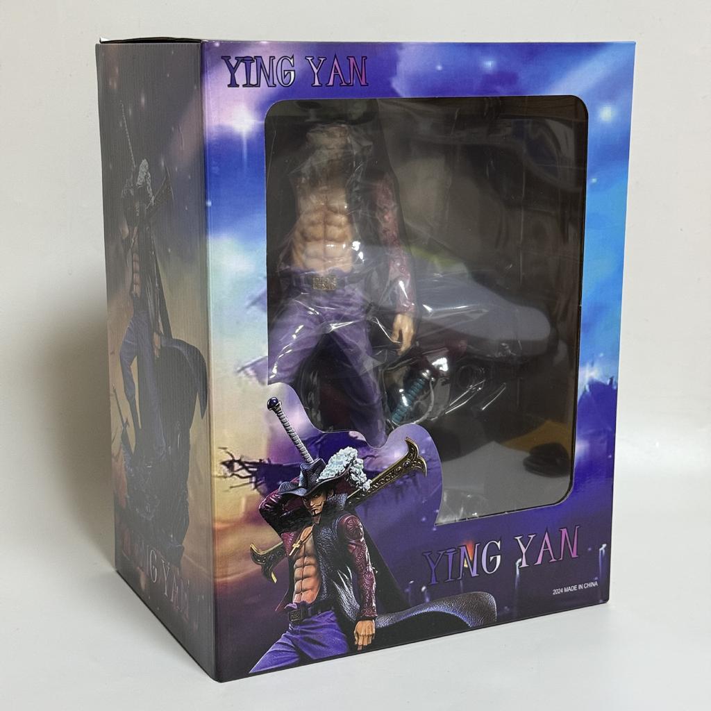 One Piece Dracule Mihawk Action Figure 28cm Manga One Pieces Figurine Anime Peripheral Collectible Figuras GK Statue Model Gift