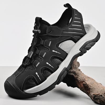 Sommer Herren Sandalen Strandschuhe Handgefertigt Atmungsaktives Design Waten Lässige Strandschuhe Leichte Outdoor-Sandalen mit weicher Unterseite