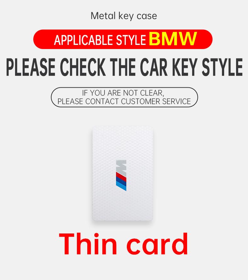 Zinklegierung Leder Auto Smart NFC Karten Schlüssel Etui Abdeckung Schale Für BMW M 3 5 7 Serie X1 X3 X5 X6 X7 535le Auto Schlüsselanhänger Zubehör