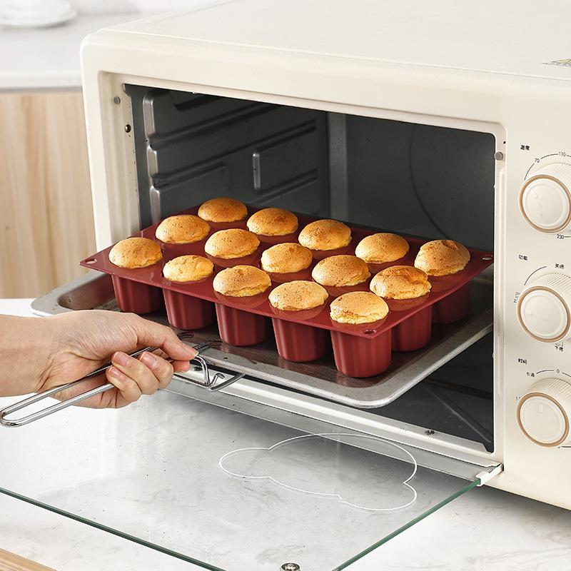 15-dílná silikonová forma na cannelé, formy na dorty, formička na cupcakes a muffiny, nepřilnavá forma na pečení cannelé, forma na pudink, pro kuchyňské doplňky