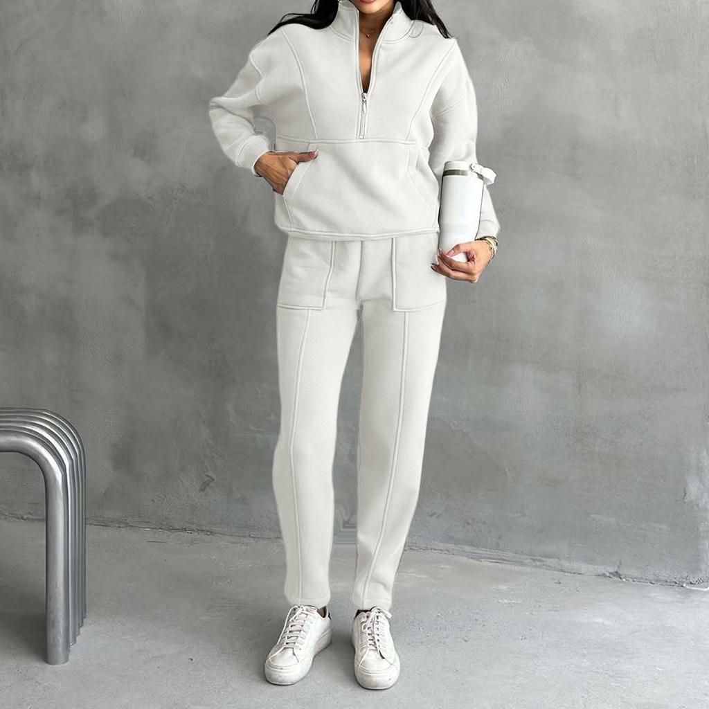 Women's 2 Piece Color Casual Sportswear Long Pants Set