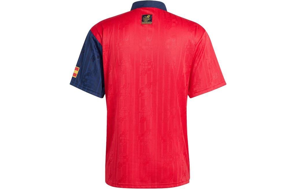 adidas Hiszpania 1996 Koszulka Domowa Koszulka Piłkarska Męska Ciemnoczerwona IT7754