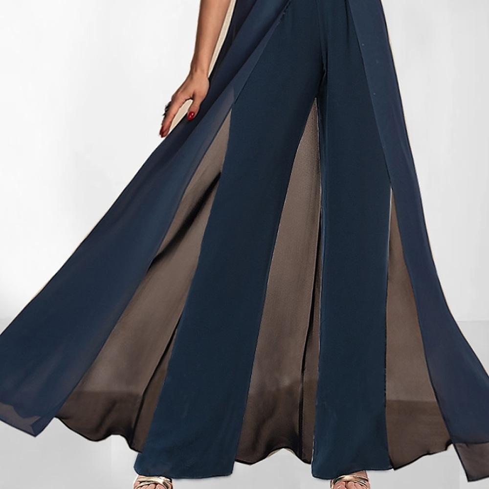 Tuta Estiva Bohemien Donna Colore Unico Scollo a V Manica Corta Vita Alta Tuta Rompers Abbigliamento Donna