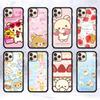 Anime Cute Cartoon Rilakkuma Movie For IPhone 17 16 15 14 13 12 11 Mini Pro Max Plus PC+TPU Back Phone Cover