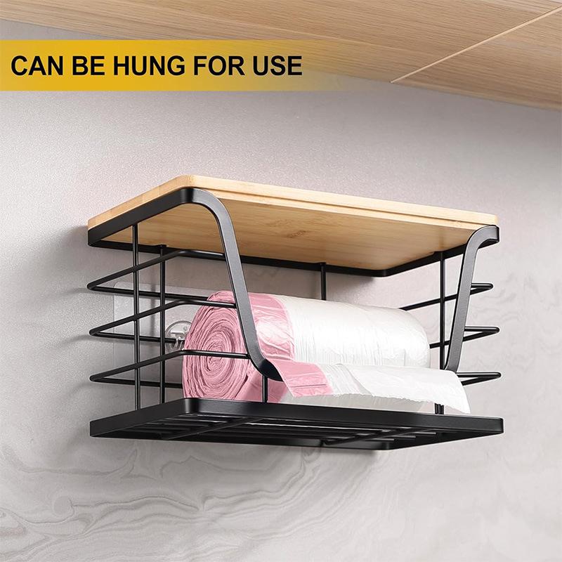 Countertop storage rack, kitchen cabinet organiser, set of 2 (large and small)