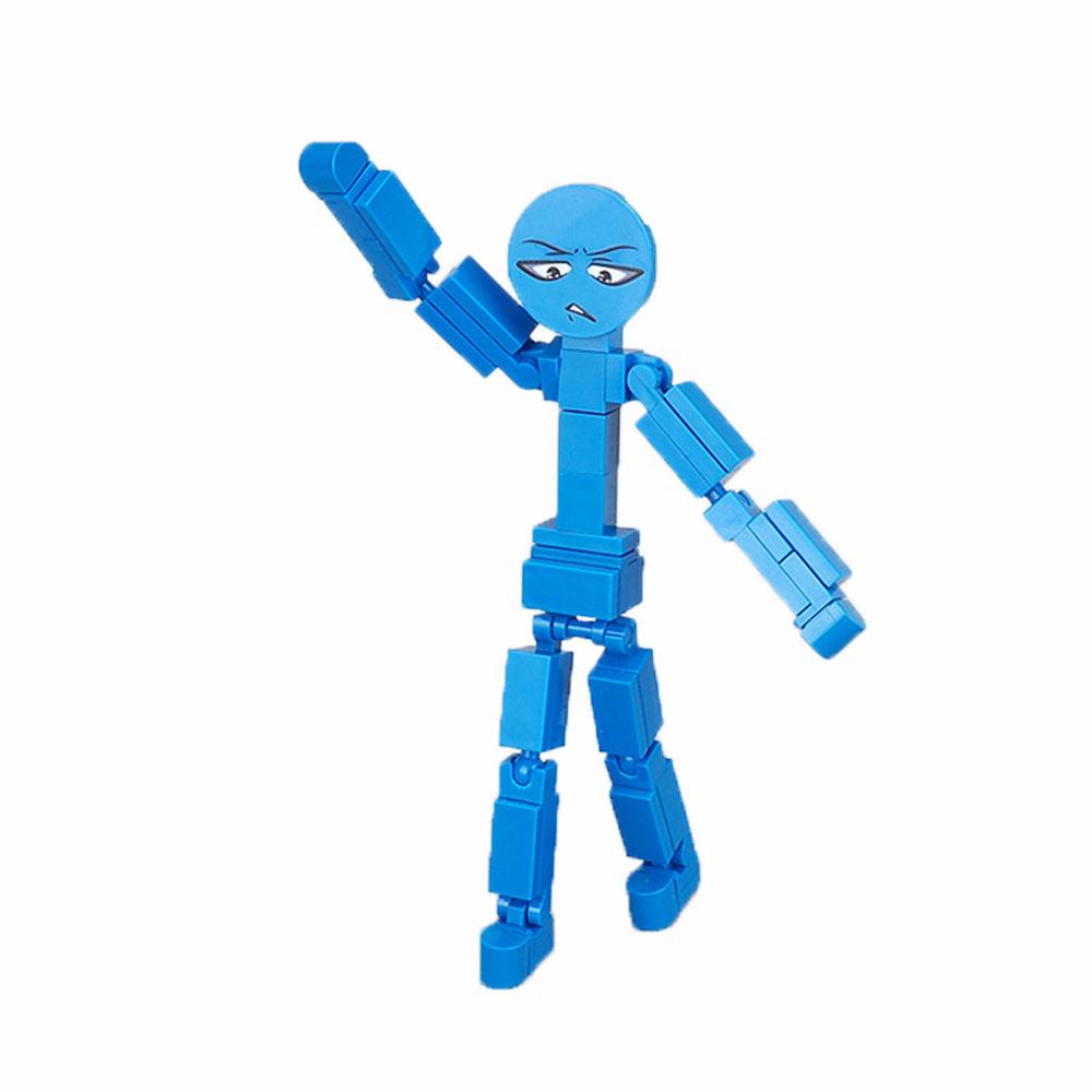 Articulated Action Figure Toy with Movable Joints, Creative DIY Assembled Robot Mannequin Novelty Gift