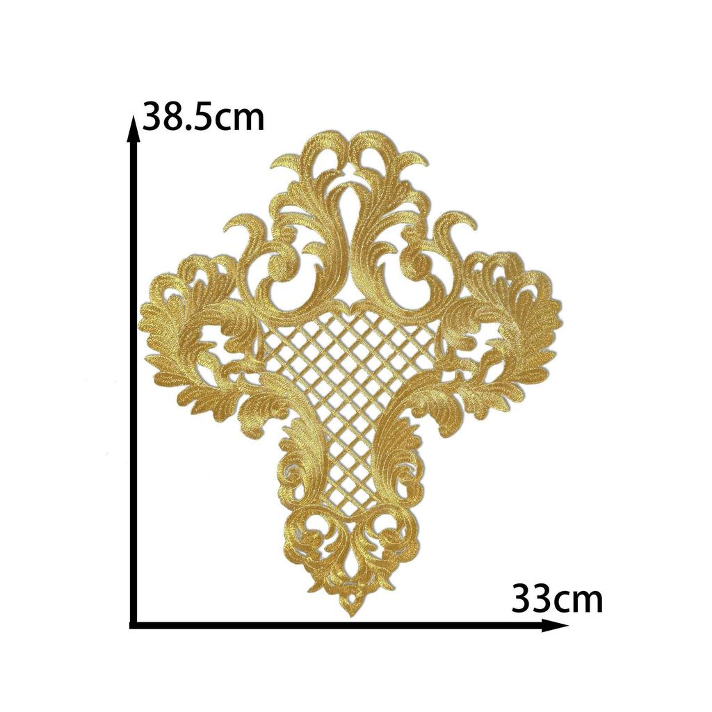 Pattern Embroidery Cloth Sticker Stage Ancient Costume Opera Decorative Dress Hot Stamping Cloth Sticker Diy Handmade Clothing Accessories