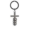 Guardian Cross Keychain Three Ring Laser Design Hip Hop Fashion Style Practical Personality Bag Charm