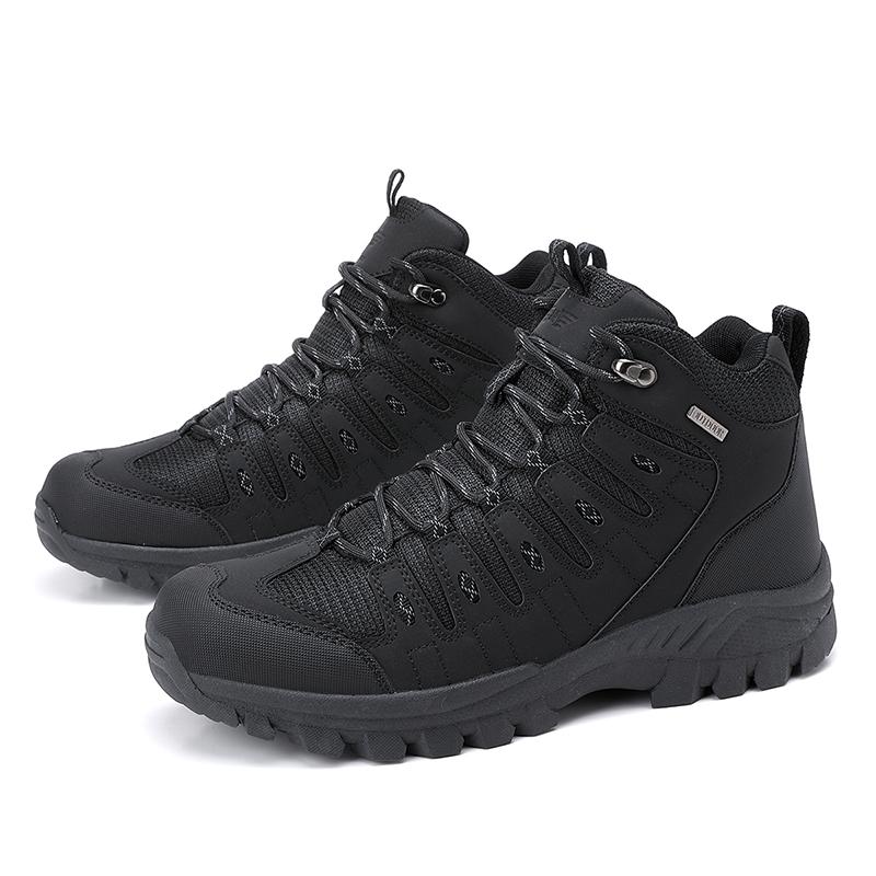 TUINANLE Mens Walking Boots Spring Autumn Plus Size Side Outdoor Durable Hiking Desert Work Boots 39 чёрный 3390₽