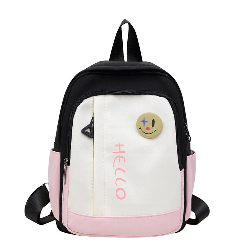 New fresh and fashionable backpack versatile fashion large capacity travel small backpack nylon casual primary school bag
