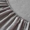 Class A Cotton Yarn-dyed Fitted Sheet, Washed Cotton Bedspread, Solid Color Mattress Protective Cover, 90x200/150x200 Bedspread
