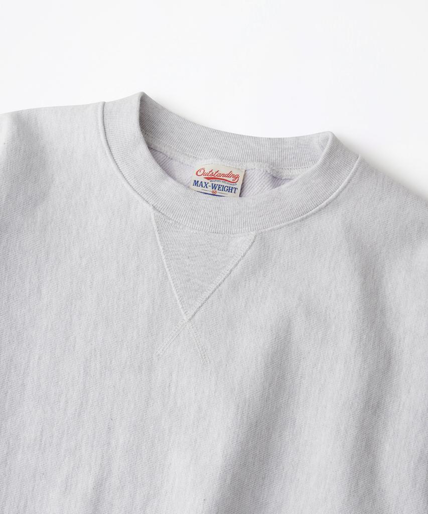 OUTSTANDING Reverse Heavy Sweat_1%Melange Gray