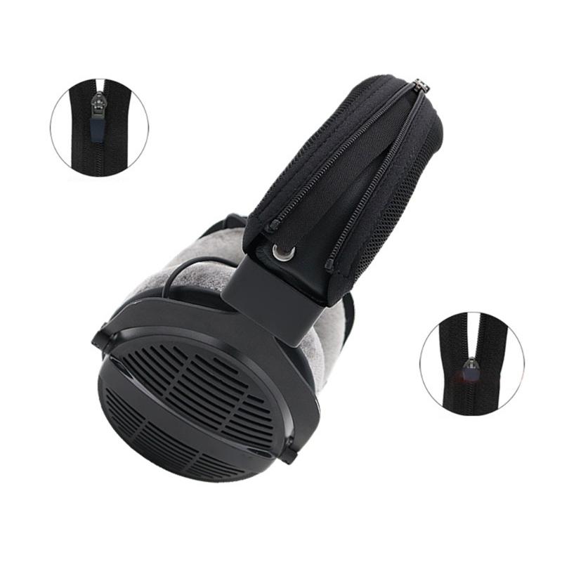 Breathable Mesh Fabric Headsets Headband Protective Guard Head Beam Sleeve for DT990 X Over Ear Headphones