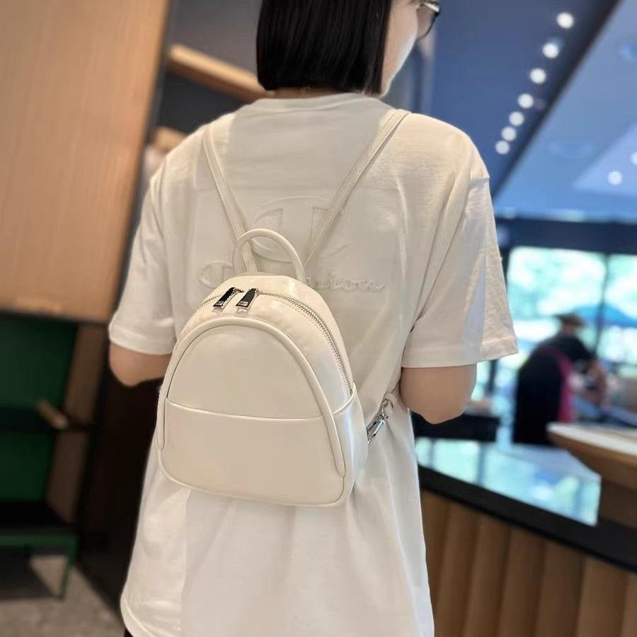 Premium going out fashionable foreign style casual versatile backpack schoolbag commuter backpack niche shoulder bag