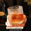 Retro Embossed High-End Whiskey and Beer Mug Glassware