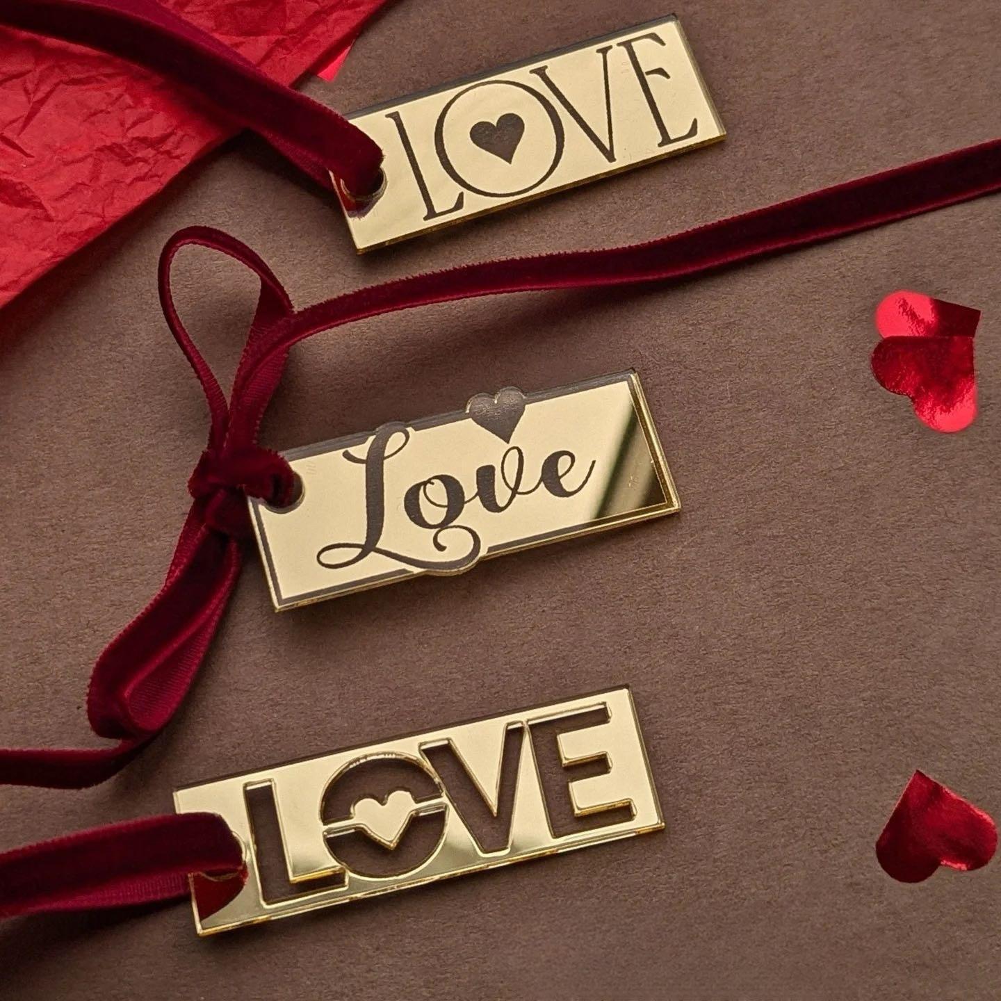 

2/3 Набор Различный стиль День святого Валентина Акриловый ЛЮБОВЬ Украшение для торта Многоцелевые бирки-этикетки INSWind Вечеринка Выпечка Украшения