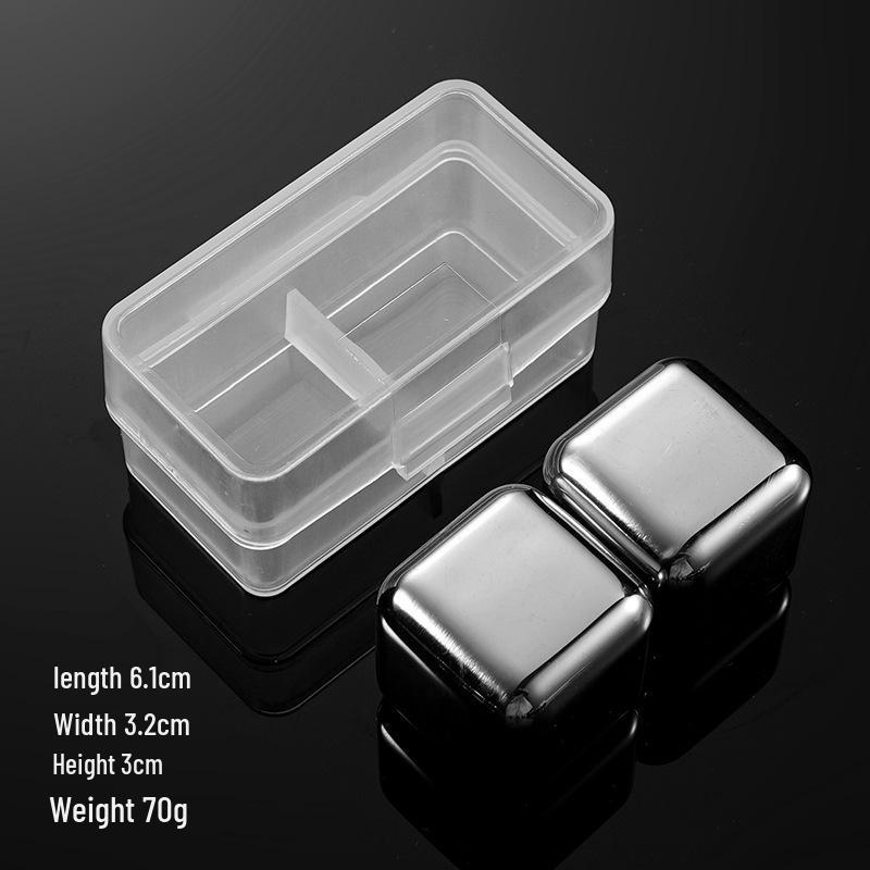 Stainless Steel Food Grade Quick-Freeze Ice Cubes for Whiskey and Wine