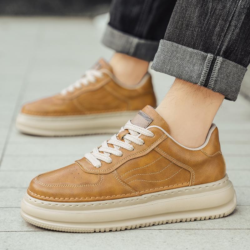 Fashion Casual thick soled men's board shoes Trendy and versatile design styles Leisure Outdoor Party handsome youth comfortable shoes