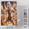 Spiel Black Myth Wukong Duschvorhang Wasserdicht Polyester Stoff Farbe Bad Vorhänge Home Badezimmer Dekor Vorhang Mit Haken