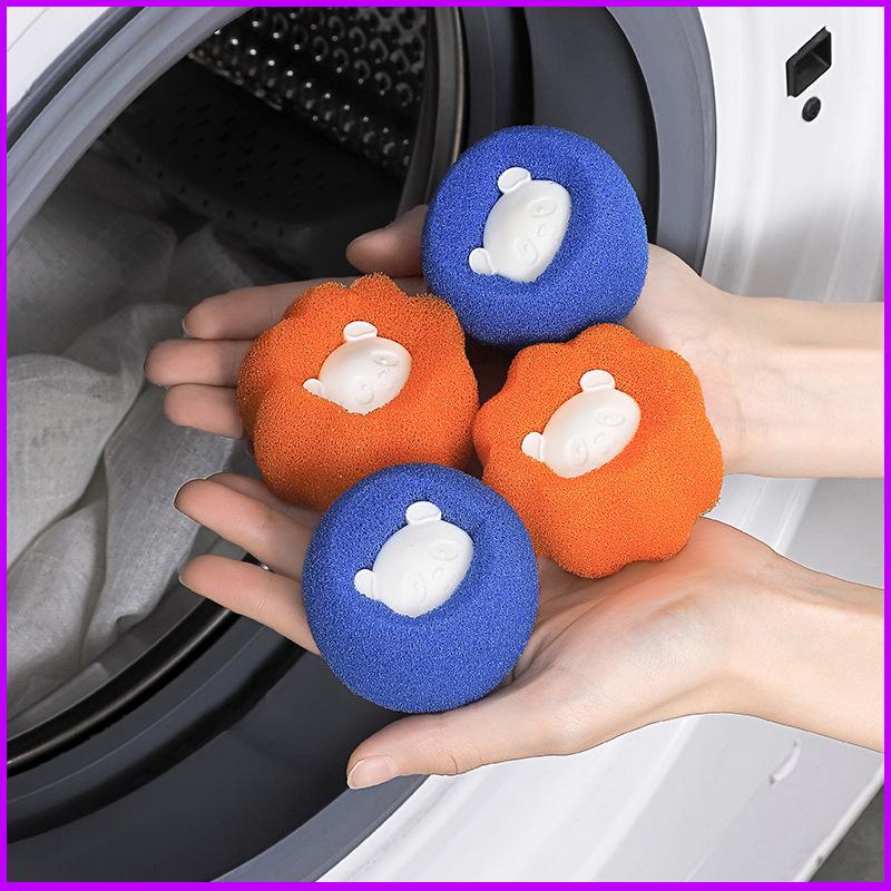 Magic Laundry Sponge Ball: Anti-Entanglement, Hair-Removing, Decontaminating Washing Aid