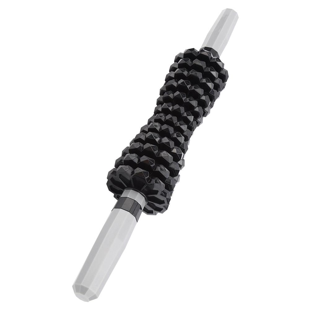Gang Massage Stick Rollerstab Fitness Yoga Tiefe Muskelentspannung Massagegerät Schaft Schwarz