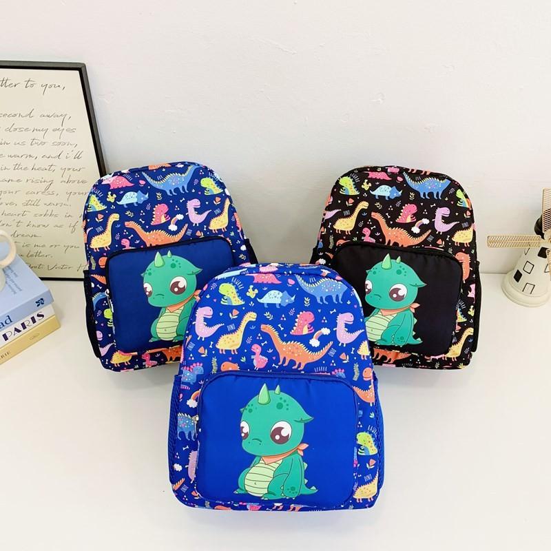 Attractive School Nursery Backpack Children Adorable Dinosaur Design Feel Cozy
