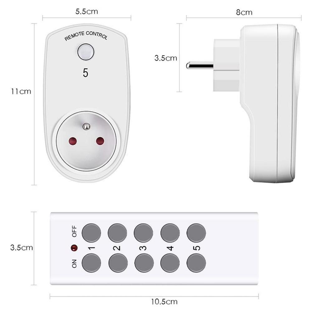 FBA Monopolys ES9939F Smart Remote Socket 2 Drag 5 White Regulations (General European Standard)
