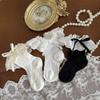 Kids Breathable Cotton Short Socks Embellished With Delicate Embroidery And Secure Bowknot Decoration For Children