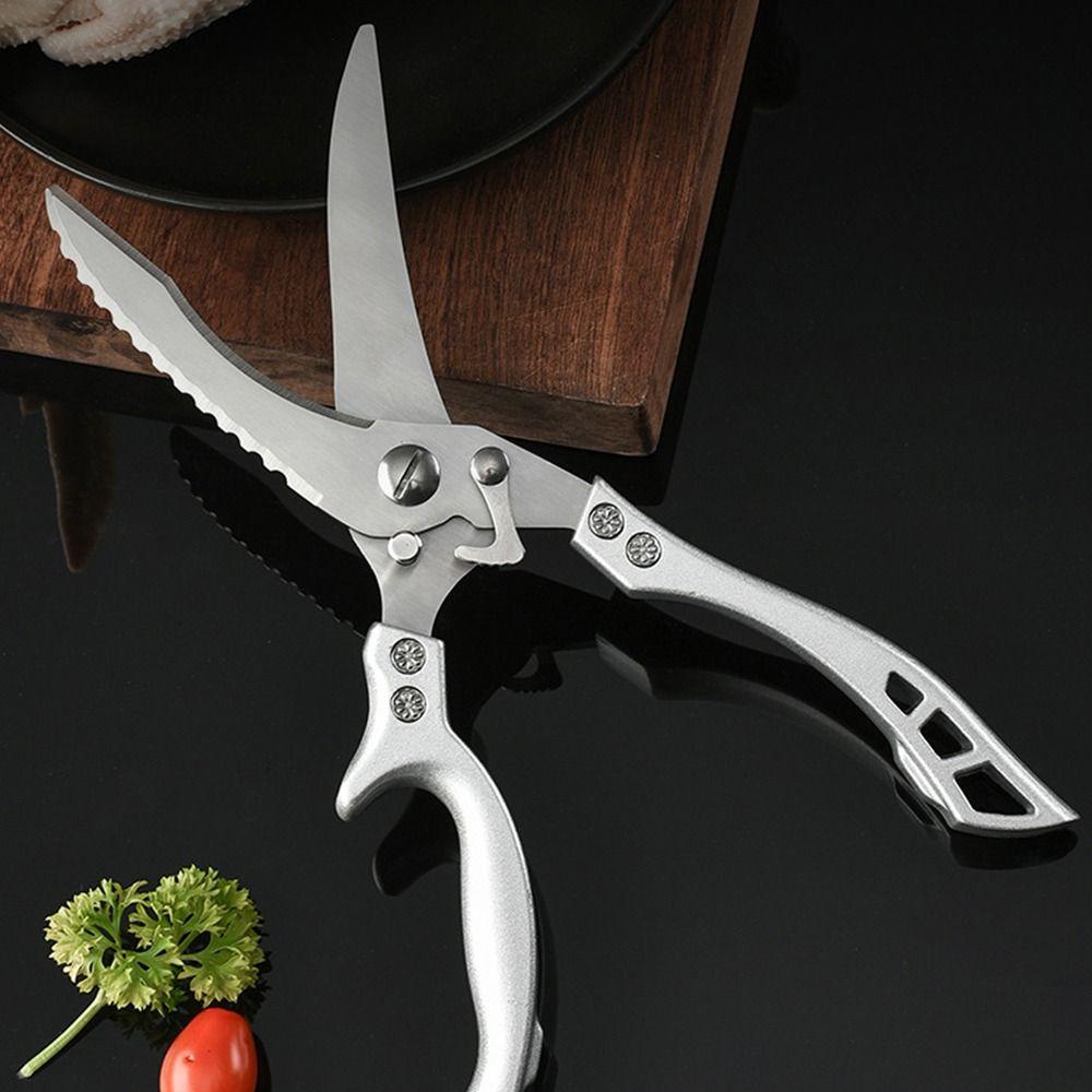 Steel Bottle Opener Multipurpose Cooking Scissors Food Shears Bone Cutter Kitchen Scissors