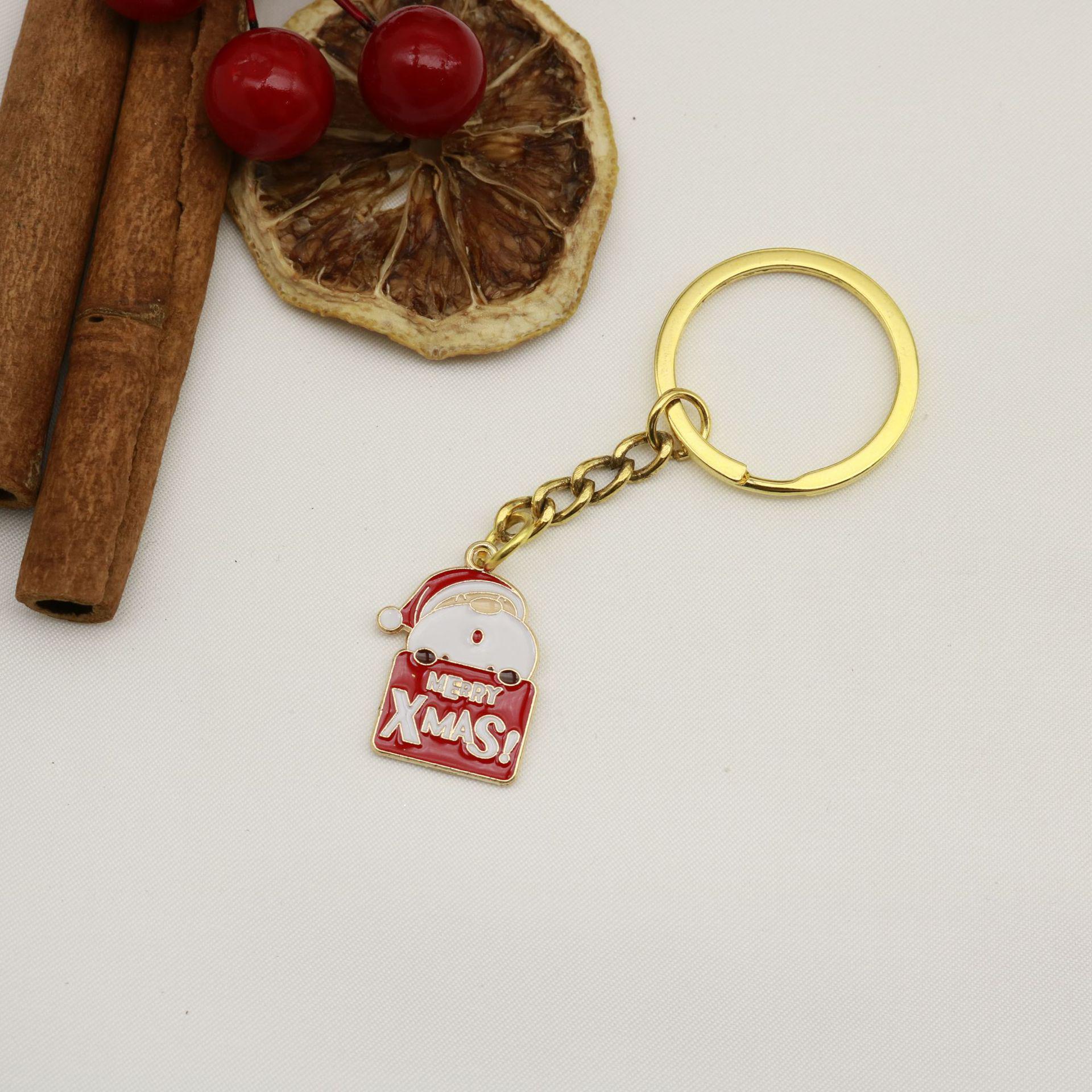 Christmas Keychain: Cute Tree, Santa, Bell, Snowflake AirPods Pendant Alloy Accessories