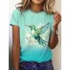 3D-gedrucktes Damen-Kurzarm-T-Shirt, Übergrößen Damenbekleidung, modisch und vielseitig, lässig, Alltagskleidung