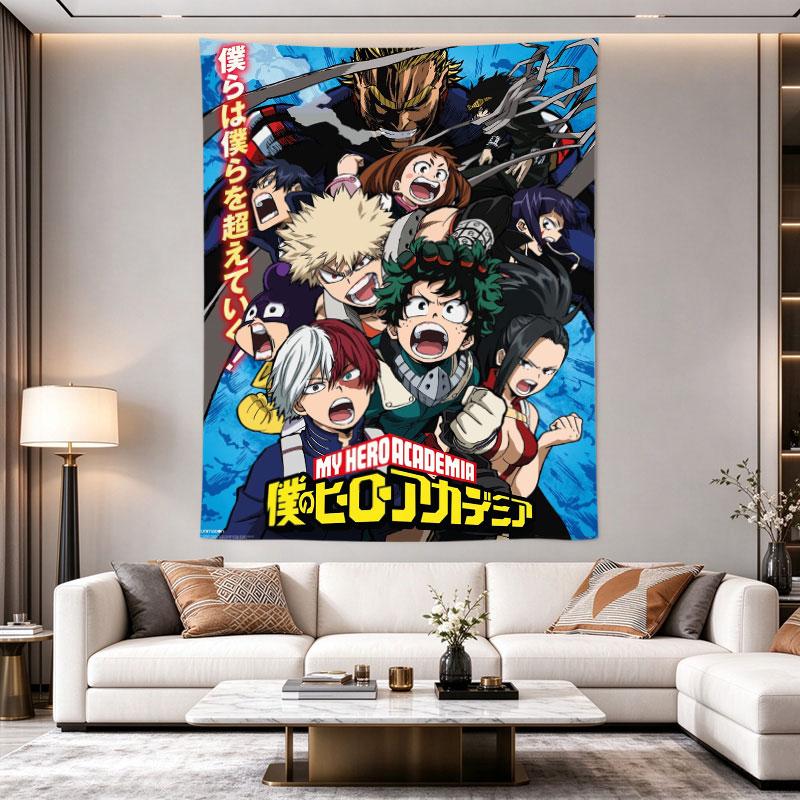 My Hero Academia Class 1 A Shouting Anime Poster Blue