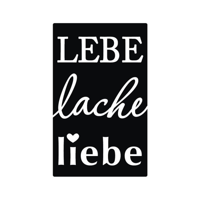 Labels ALL "Lebe,lache,liebe", 40x65mm, sct.-LS 1pce.