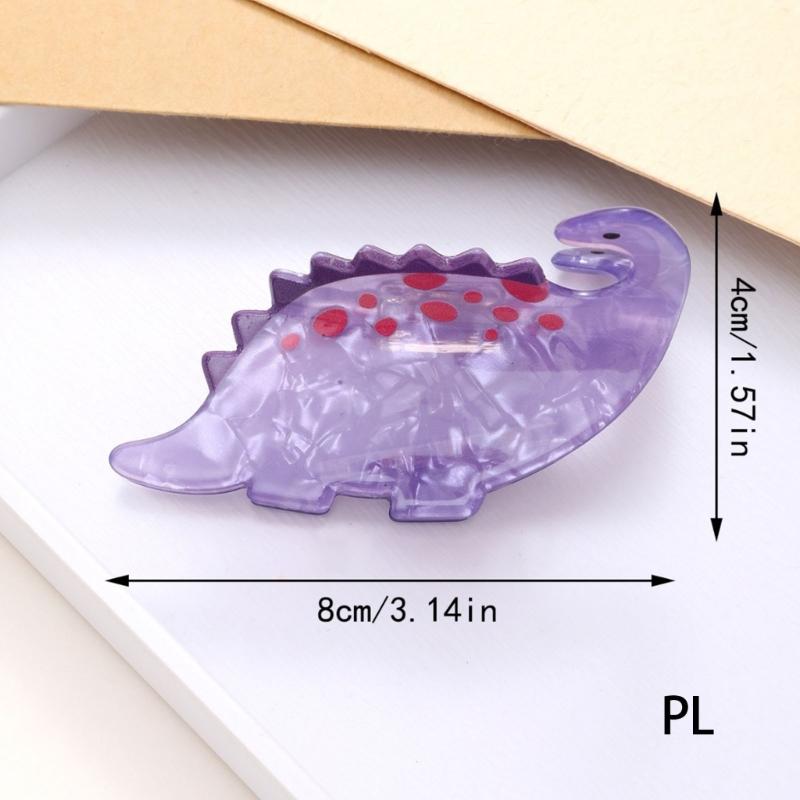 Elegant Acrylic Dinosaur Hair Clip With Metal Design Hairpin Styling Barrettes For Women Girls Fashion Accessories