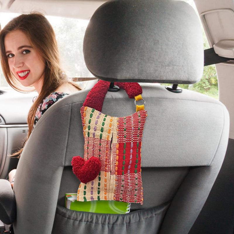 

Tissue Box For Car Multicolor Tissue Dispenser Car Paper Organizer Soft Car Organization Accessories Tissue Paper Holder For жёлтый