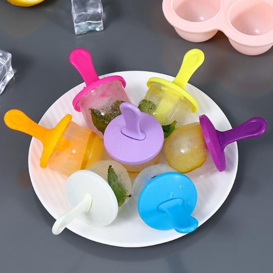 Eisform mit Deckel, lebensmittelechter Kunststoff, Pinguinform, effiziente Eismaschine, einfaches Entnehmen, gefriergeeignet, Küchen- und Barzubehör