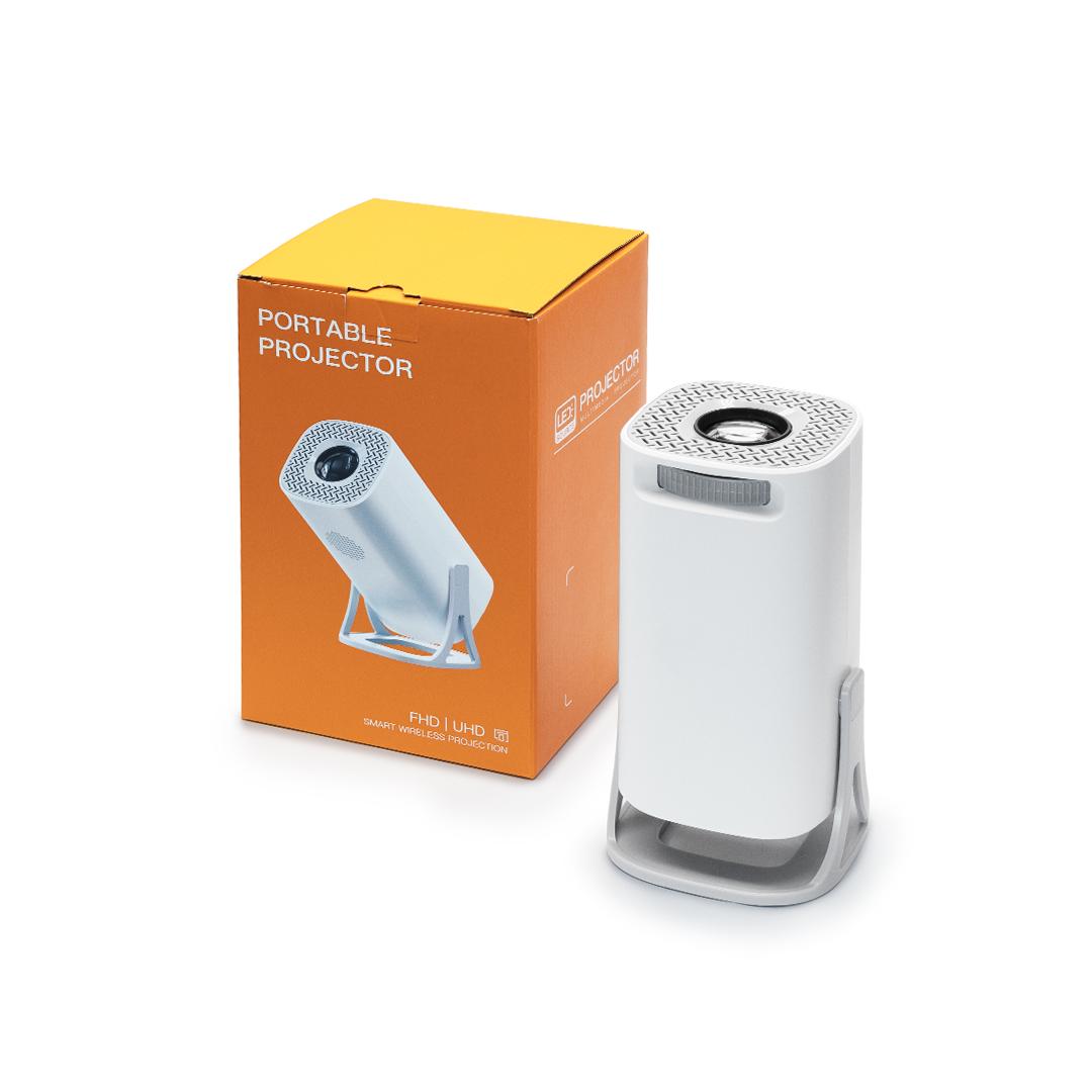 

Портативный проектор S40 1080p Native 2024 Android 11 1+8G 2.4G/5G WiFi 150 люмен 4K декодирование Поставить HD Proyector Media Player UK