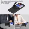 Phone Case For Samsung Galaxy Z Flip 7 FE 6 5 4 3 Flip6 Flip7 Multifunctional Card Holder Hinge Protection Kickstand Cover
