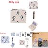 Cute Dog Pattern Short Wallet With Zipper And Sewn Details For Casual Daily Carry