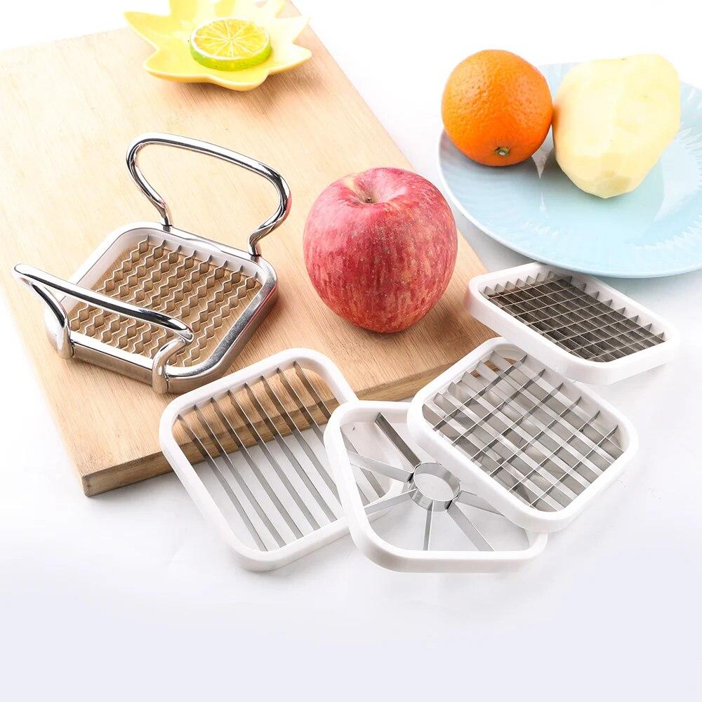 5 Teile/satz Multifunktionale Edelstahl Für Birne Kartoffel Chips Küche Utensilien Werkzeuge Gemüse & Obst Cutter Slicer