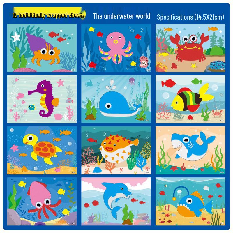 

Детский набор для творчества 3D EVA наклеек: Креативные материалы ручной работы для детского сада