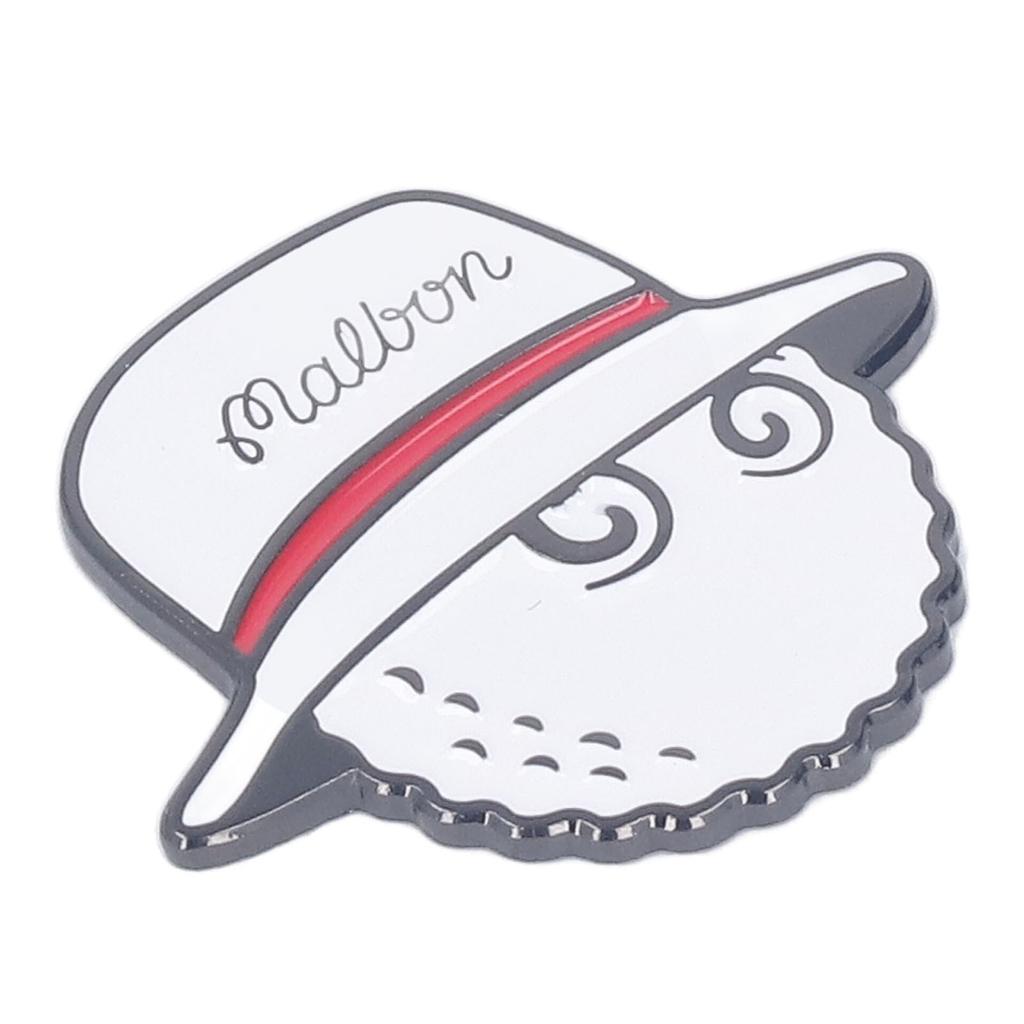 Golfballmarker-Hutclips, abnehmbar, magnetisch, rostfrei, Marker-Hutclip für Damen, Herren und Erwachsene, Weiß