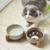 Niedliche Keramiknapf im japanischen Stil für Haustiere, Katzenpfoten-Design, Anti-Schling-Napf, Langsamfresser-Napf für Katzen, Anti-Umkipp-Napf, Runder Wassernapf für Haustiere, Hunde und Katzen