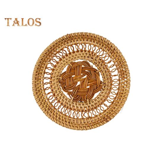 Dinner Pad Lightweight Wide Application Eco-friendly Unique Round Shape Visual Effect Cup Coaster for Restaurant