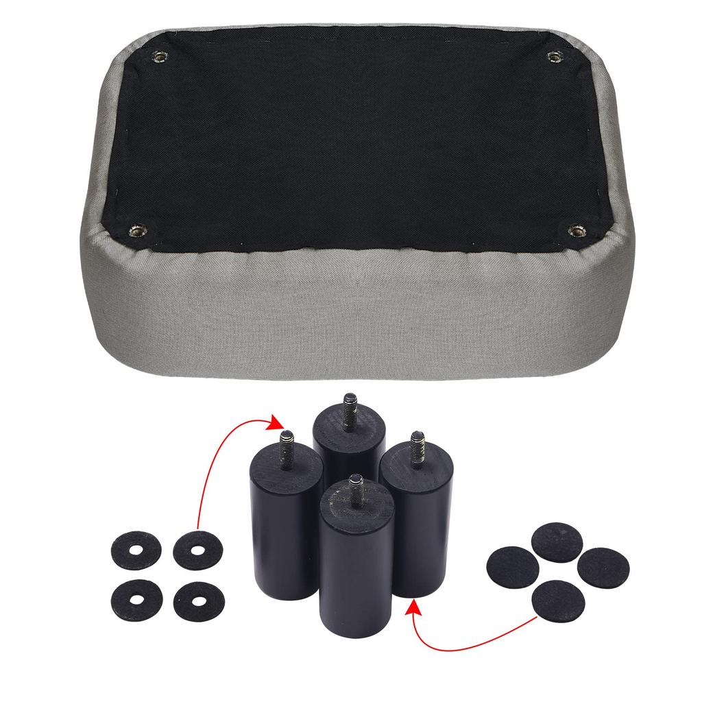 IBUYKE Small Suitable for Living and 80kg Weight with Light Ottoman, Footrest, High-Resilience Stool, Rooms, Entryways, Bedrooms, Capacity, Legs,