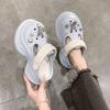 2025 women's summer outer wear high-value exquisite butterfly hole shoes thick sole height increase small non-slip lightweight slippers