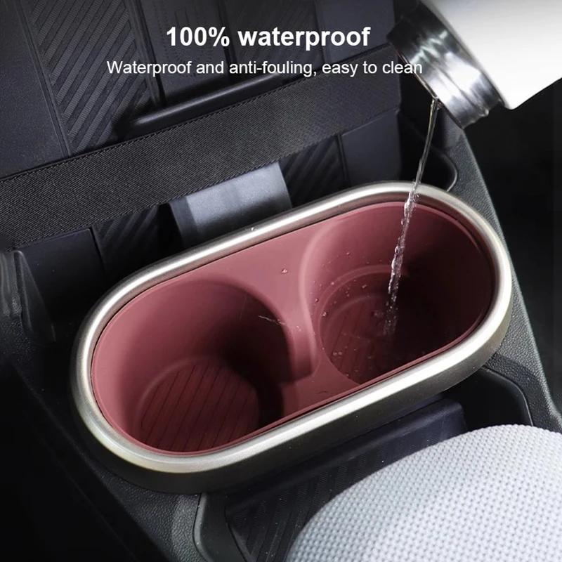 Bilmugghållare För Mini Cooper S F65 F66 2025 2025 Tillbehör Mittkonsolsorganisatör Silikoninlägg Förvaringslåda